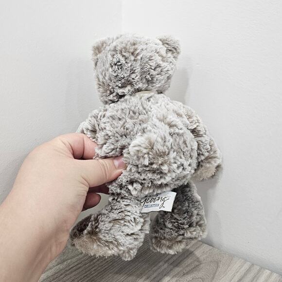Demdaco I Love You Mini Giving Bear Brown Gray Plush Stuffed Animal Fuzzy - Picture 5 of 7